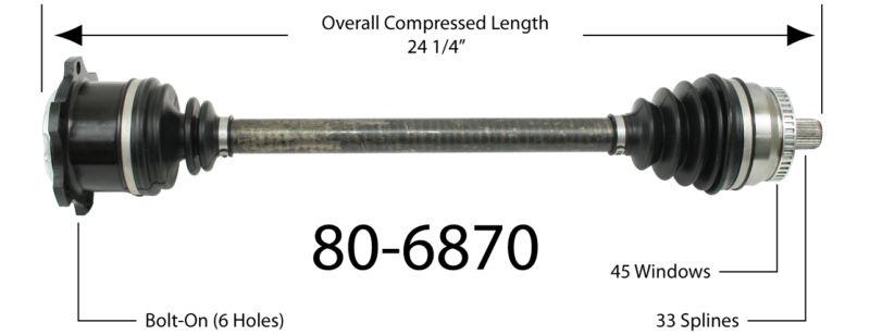 Empi cv joint half shaft... 80-6870