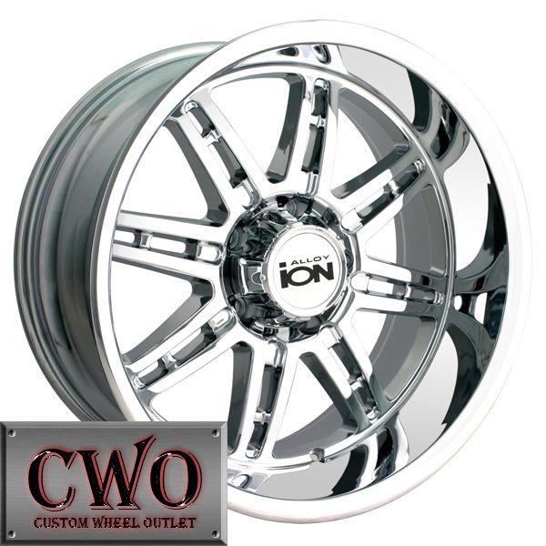 20 chrome ion 183 wheels rims 8x170 8 ford f-250 f250 super duty excursion