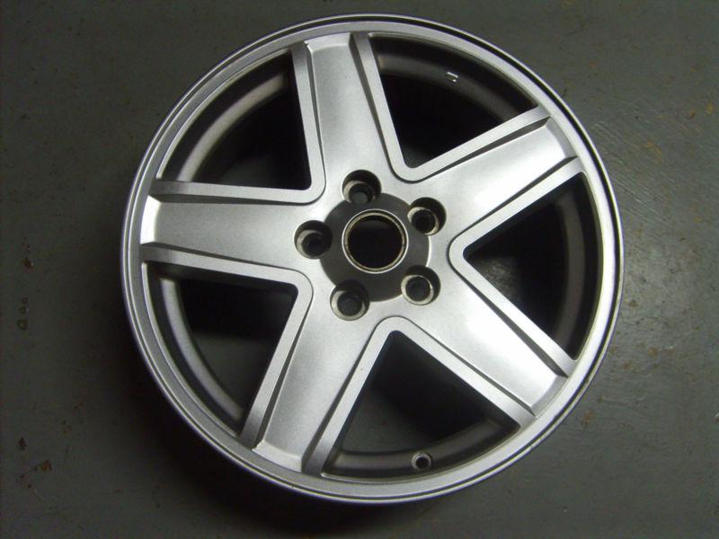 2007-2010 jeep compass/patriot wheel, 17x6.5, 5 spoke full face painted silver