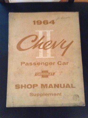 Vintage 1964 chevy passenger car shop manual chevrolet great shape