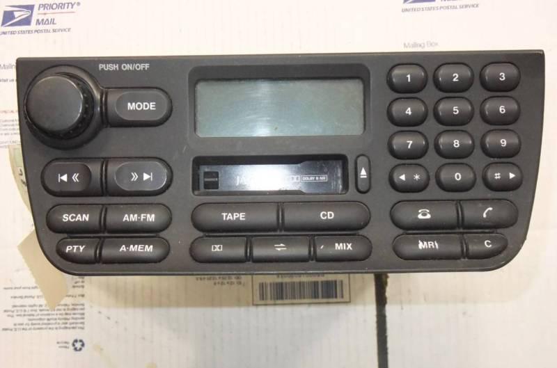 Radio receiver am-fm-stereo cassette player 1998 1999 jaguar xj8 aj9800a oem