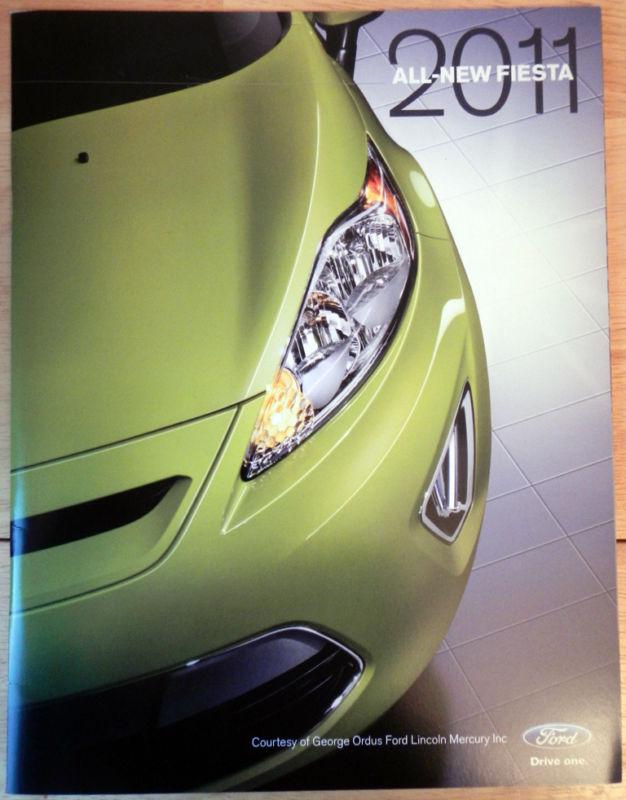 Brand new 2011 ford fiesta literature brochure catalog