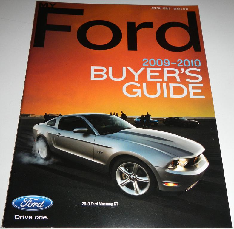 Spring 2009 myford magazine brochure 2009 2010 buyers guide ft mustang gt +