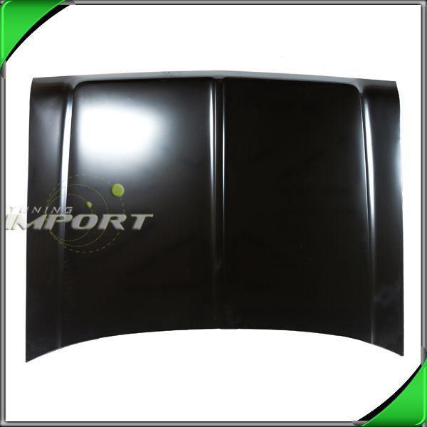 Hood assembly primered black steel panel 81-93 ramcharger 79-93 d150 pickup