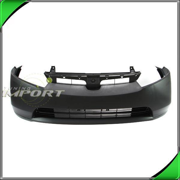 06-08 honda civic 4dr front bumper cover replacement black plastic non-primed