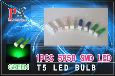 4x t5 74 73 5050 single smd green color auto dashboard light 12v