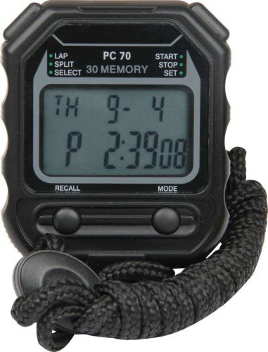 Quickcar racing products black 20 lap memory digital stopwatch p/n 51-004