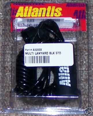 Black atlantis multi-end lanyard all brands of pwc jet skis