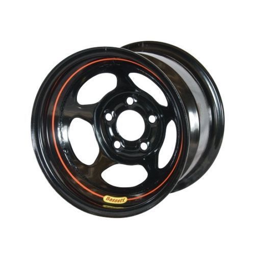 New bassett inertia imca 15&#034;x8&#034; wheel 58a52 black 2&#034; back spacing