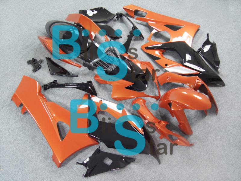 Fairing metallic orange black bodywork w7 fit gsx-r1000 gsxr1000 2005-2006 23