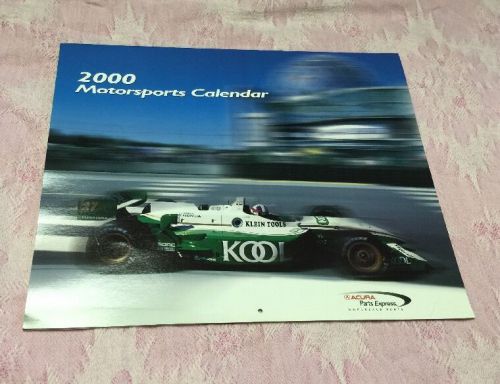 Vintage auto race car racing motorsports calendar indy acura honda scca nsx