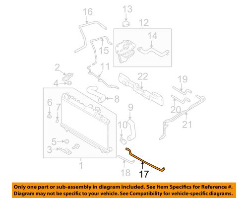 Subaru oem 02-05 impreza 2.0l-h4 radiator-hose right 45520fe040