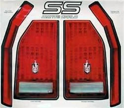 Tail light decal kit for 1983 - 1988 monte carlo tail piece taillight decals