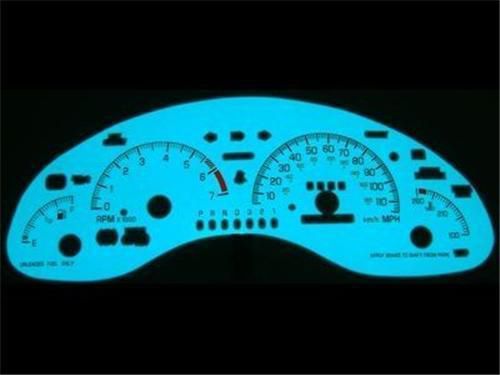 Pontiac grand prix 1997 1998 1999 2000 2001 2002 white face glow gauge mph kmh