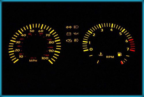 G234 vw transporter caravelle t3/t25 79-92 100mph ba el plasma glow gauges dials