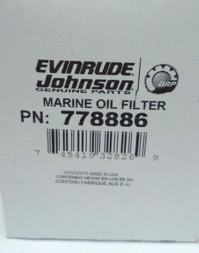 Evinrude johnson omc 0778886 marine oil filter