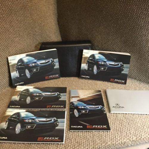 2011 acura rdx owners manual with navigation and warranty guide and case