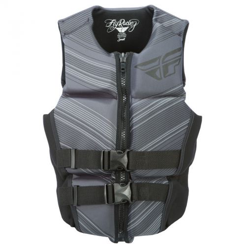 Fly racing neoprene life womens water sport vest-grey/black-xs