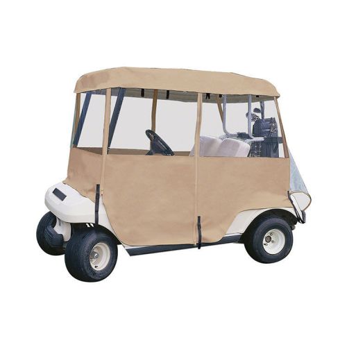 Classic accessories 72072 fairway deluxe 4-sided golf car enclosure, sand