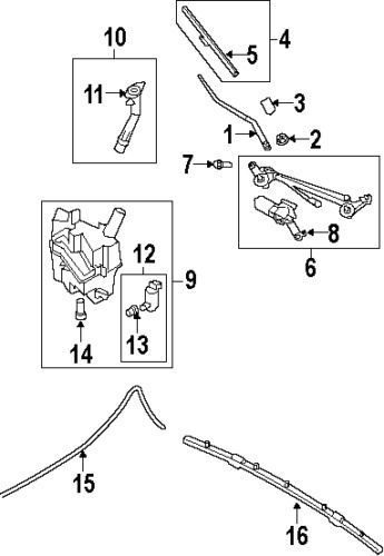 Infiniti nissan 28895jk66a genuine oem wiper blade refill