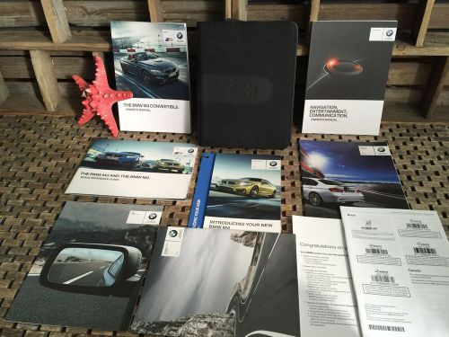 2015 bmw m4 convertible owners manual + navigation book (buy new oem)