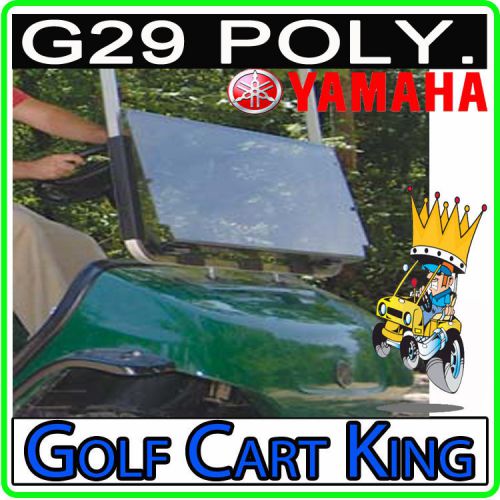 Yamaha g29/drive golf cart (clear) folding flip impact modified windshield