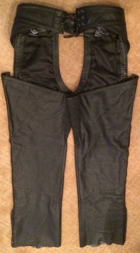 Mens harley-davidson leather chaps , size l