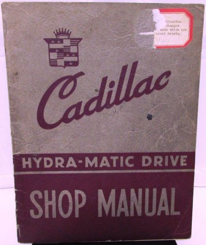 1941 cadillac hydra matic drive service shop manual original