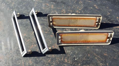 1975 chevrolet nova front side marker lamps w/bezzels