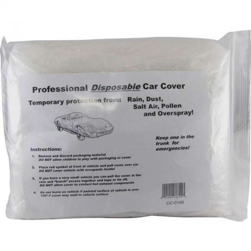 Car cover, disposable, clear