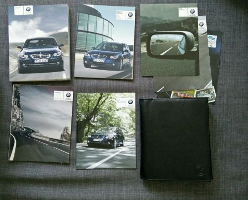 2010 bmw 5 series owners manual 528i 535i 550ii with case book set#159