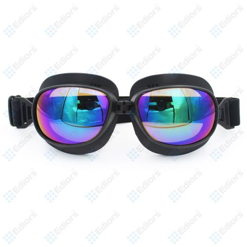 Black frame tinted lens pilot cruiser motorcycle scooter atv goggle aviator us