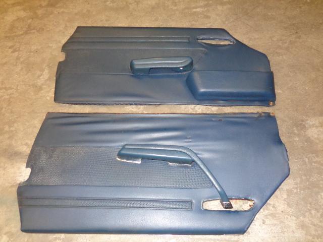 Mercedes benz w107 350sl 450sl 380sl 500sl 560sl door panels dark blue used orig