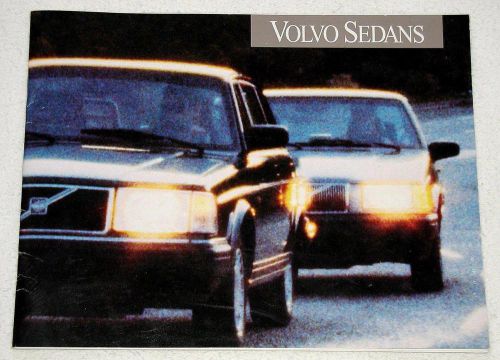 Vtg 1992 volvo sedan 940 960 240 sedan models sales catalog brochure 27 pgs exc