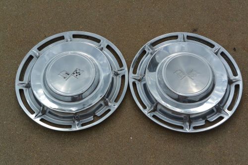 1960 chevrolet hubcap good pair