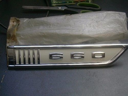 1964 amc rambler classic 660 fender emblem nos rh mint!