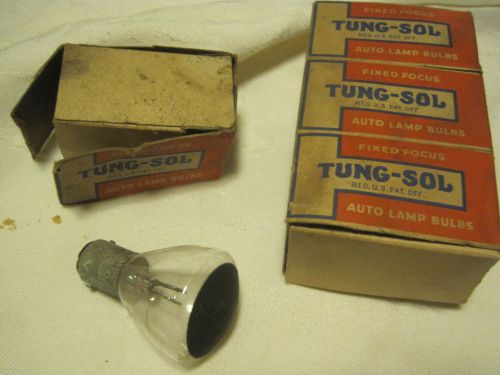 4 vintage tung-sol fixed focus auto lamp bulbs tung sol  6-8 volt  tested