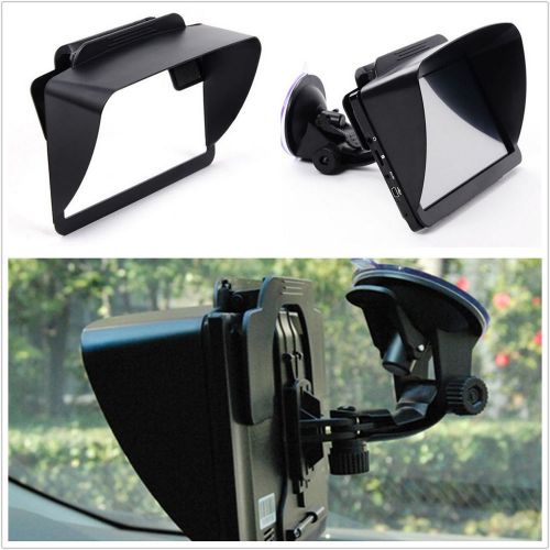 Auto windshield 6-7&#034; gps sun shade visor screen shield reflection resist clip