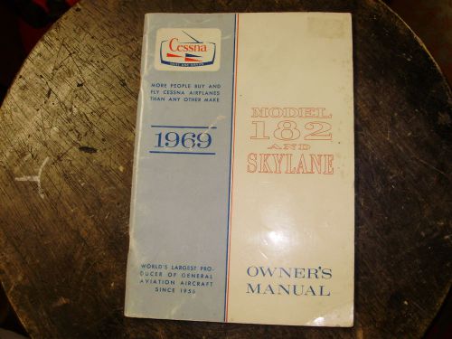 1969 cessna model 182 and skylane pilots owners information manual handbook