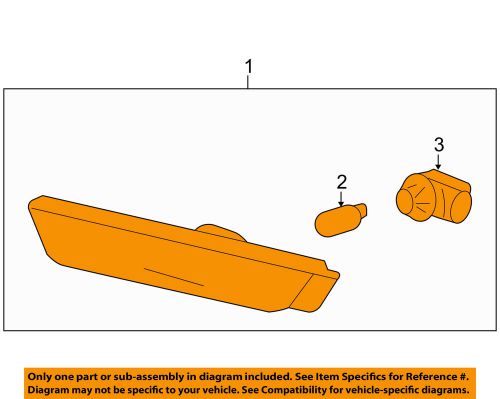 Chevrolet gm oem side marker lamps-rear-marker lamp assembly right 92246252