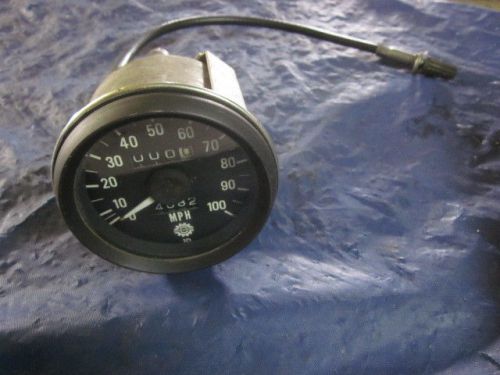 Vintage ski doo speedometer with remote tripmeter reset cable everest tnt