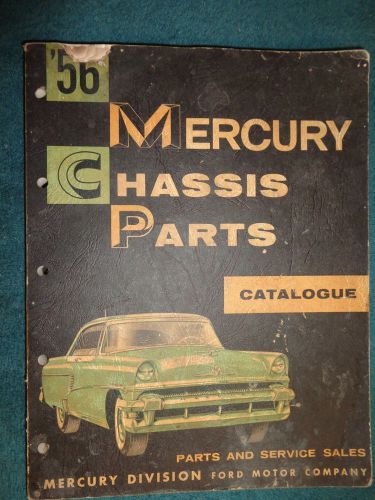 1956 mercury chassis parts catalog original parts book!