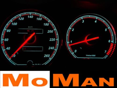 Volkswagen corrado reverse glow gauges plasma dials illuminated gauges