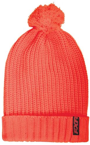 Fxr cozy womens beanie hat electric tang/orange os