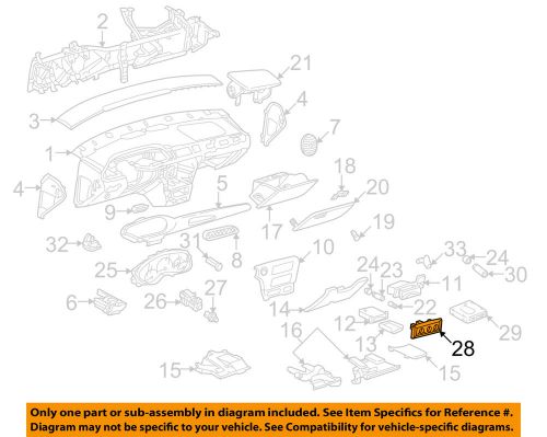 Gm oem-dash control unit 22718118