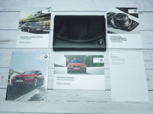 2013 bmw 3 series sedan / activehybrid 3 owners manual set w/ navigation booklet