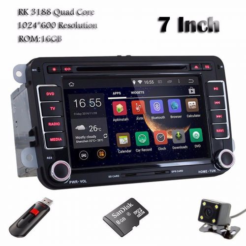 Android 4.4 quad-core car dvd gps for vw golf polo passat boro jetta eos touran