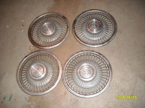 1989 90 91 92 93 mercury cougar wheel cover hubcap set 14in ford #9388 oem