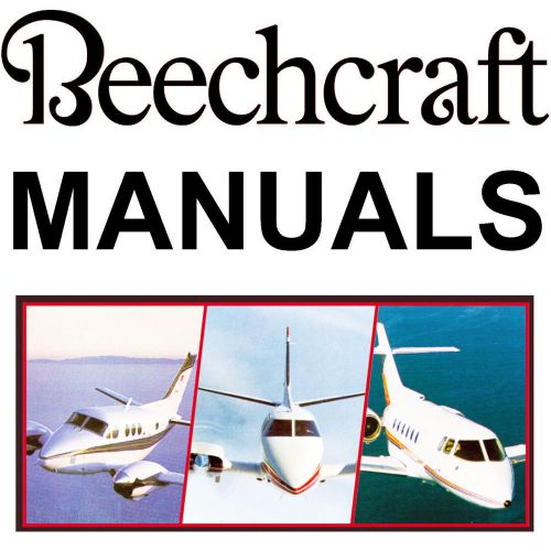 Beechcraft baron 55 56 58 service manual &amp; parts manuals collection set on cd