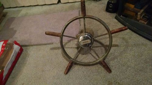 Very rare owens 12&#034;  steel steering wheel